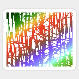 Pattern lines abstract colorful Sticker